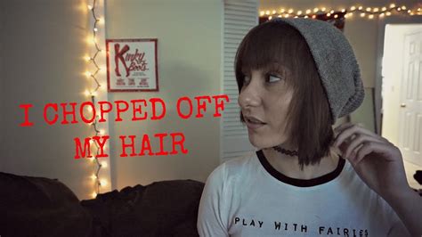 I Chopped Off My Hair Emily Marie Youtube