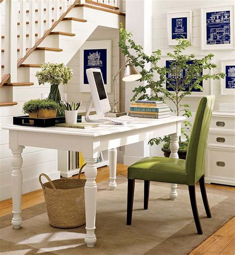A computer table attached to the wall and. Home Office Decorating Ideas for Comfortable Workplace ...