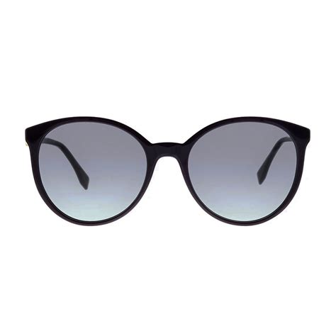 Women S Round Sunglasses V2 Black Gray Gradient Fendi Touch Of Modern