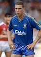 Vinnie Jones of Wimbledon in action during the Barclays League...