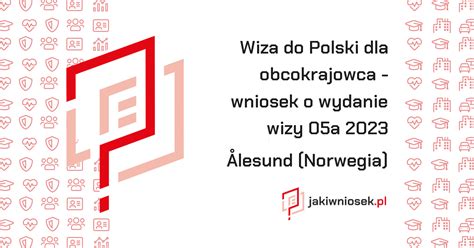 Wiza do Polski dla obcokrajowca 05a Ålesund Norwegia wniosek PDF