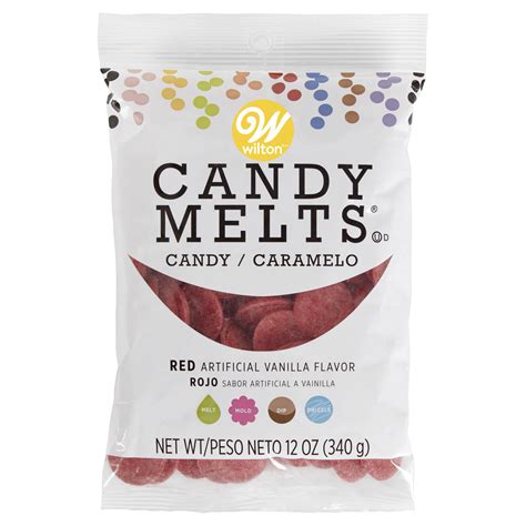 Use them to dip strawberries, drizzle them on pretzels or mold them into shaped candies. Wilton Candy Melts, Red, 12 oz. - Walmart.com - Walmart.com