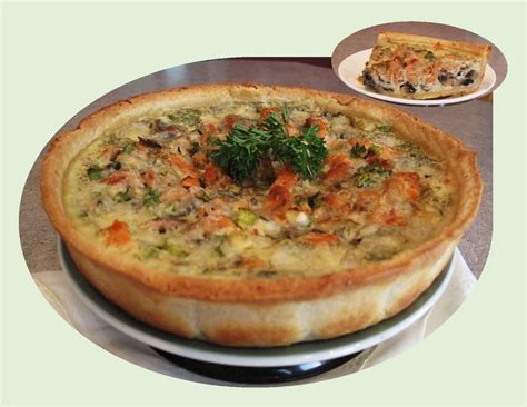 Wild Red Salmon And Mushroom Quiche Good Food And Treasured Memories