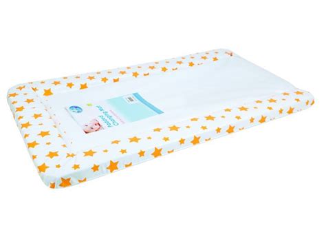 Padded Baby Changing Mat Waterproof Easy Wipe Clean Yellow Stars Ebay