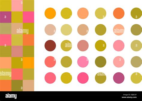 Summer Bright Color Palette Vector Illustration Set Neon Swatches