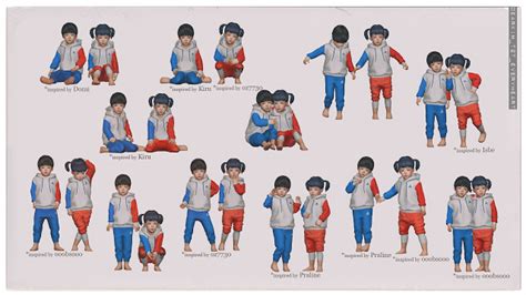 Sims 4 Ccs The Best Toddlers Pose Set By Dear Kims