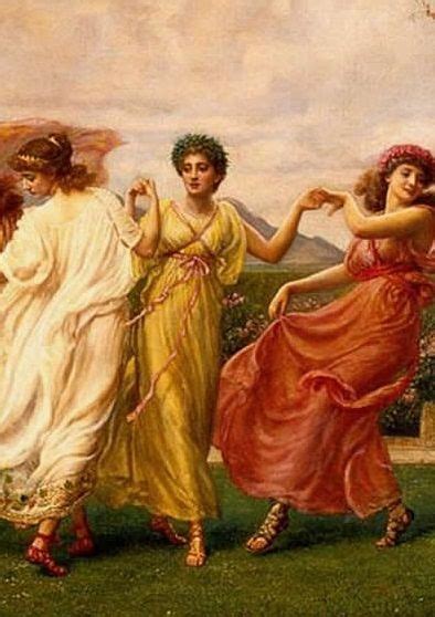 Persephone Was With Artemis And Athena In The Meadows Gathering Flowers