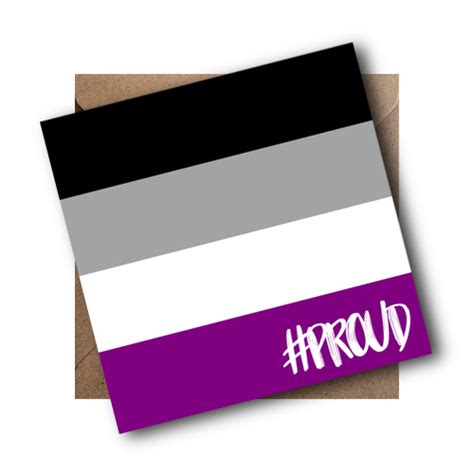 Pack Of 6 Asexual Flag Proud Greeting Cards The Pride Shop