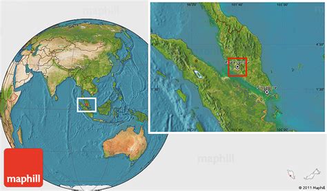 Satellite Location Map Of Kuala Lumpur