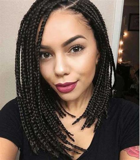 Having a very short hair cannot stop you from creating those braided hairstyles. Amazing Hairdos for Black Ladies with Box Braids | Short ...