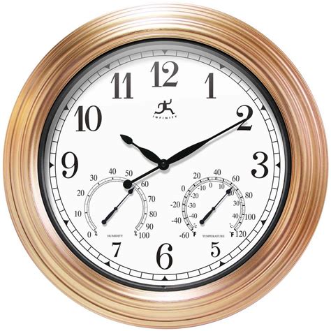 Infinity Instruments Copper Outdoor Wall Clock 14535cp 1679 The Home