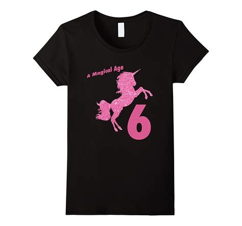 Kids 6th Birthday Unicorn T T Shirt For 6 Year Old Girls