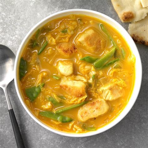 Spicy Thai Coconut Chicken Soup Recipe | Taste of Home