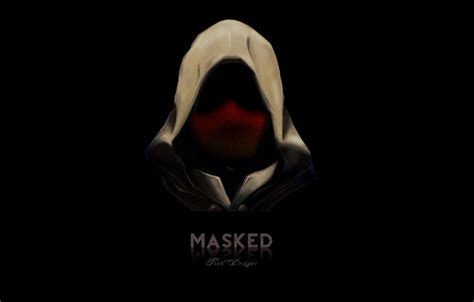 Wallpaper Dark Silence Assassin Killer Hood Masked