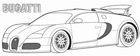 Download ze snel, print ze uit en kleur ze in! Kleurplaat Raceauto Bugatti