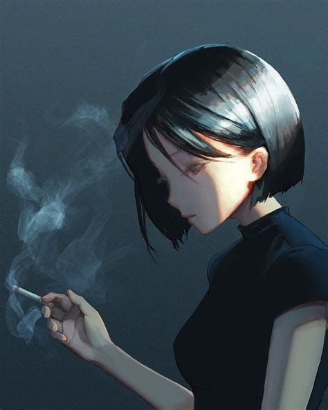 Aesthetic Anime Pfp Smoking Sageart Hanka Vek