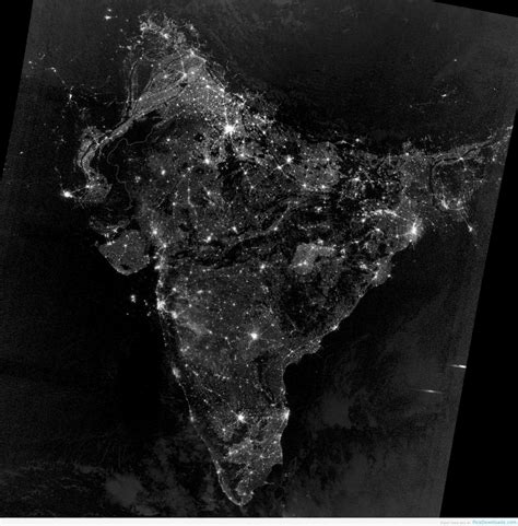 Diwali Night Satellite View Of India Beautiful Images