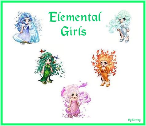 Elemental Girls By Catwoman88 On Deviantart