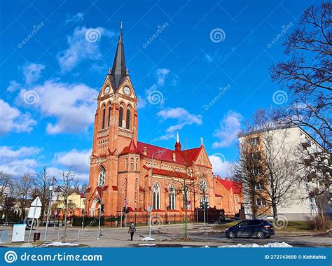 Cathedral Of The Blessed Virgin Mary In Latvian City Of Jelgava In