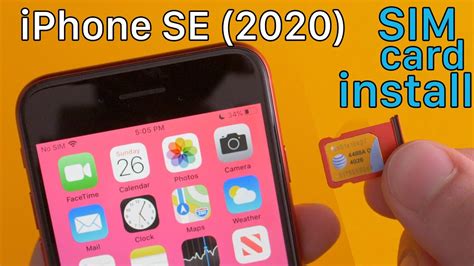 How To Easily Insert Sim Card To Iphone Se 2nd Generation Youtube