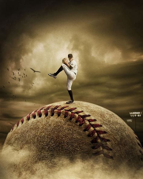 Editorial Portraitmontage About The Sport Of Baseball And Pitching In