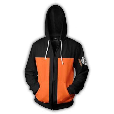 Naruto Hoodie Jacket Naruto Uzumaki Young Ninja 3d Zip Up Hoodies