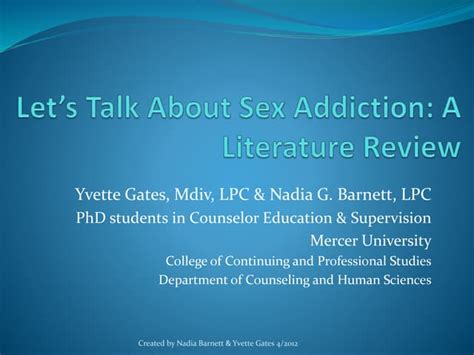 What Is A Sexual Addiction Powerpoint 06052012 Ppt