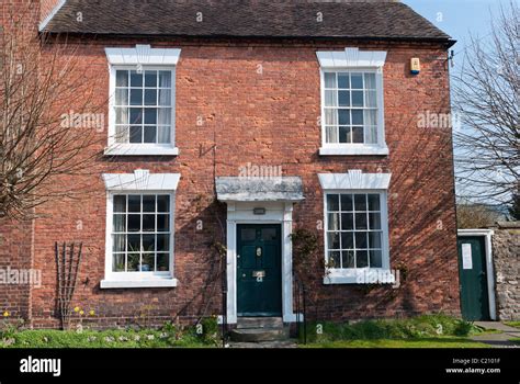 Traditional Brick Built House In The Historic Shropshire Town Of Much