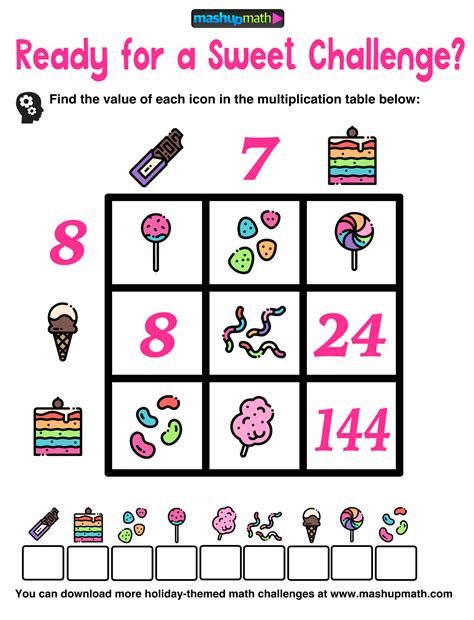 Multiplication Table Worksheets Free Printable Math Puzzles — Mashup Math