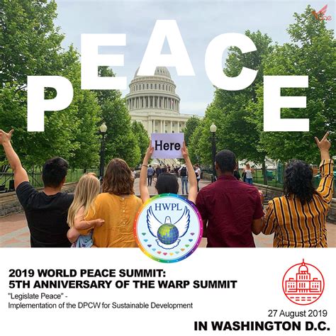 Hwpl Legislate Peace 2019 Hwpl World Peace Summit Event Already