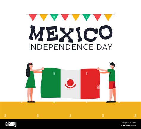 Happy Mexico Independence Day Illustration Traditional National