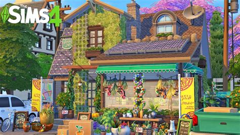 Cute Little Flower Shop 🌸 The Sims 4 Speed Build Youtube