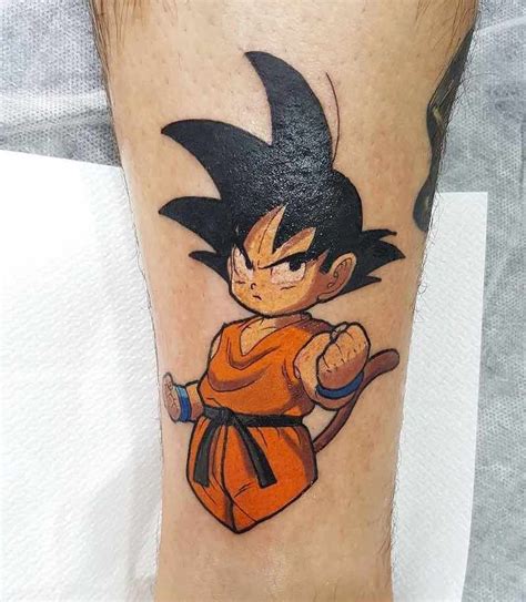 Goku Tattoo By Jimm Yimier Dbz Tattoo Comic Tattoo Gamer Tattoos