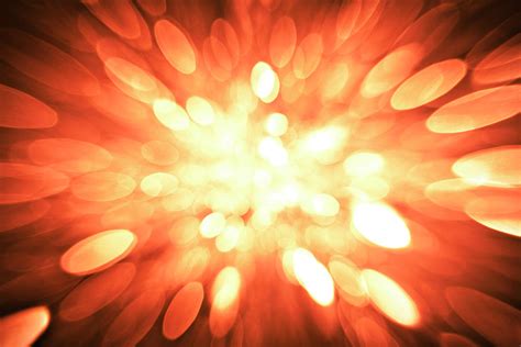 Blurred Fire Red Sparkles By Krystiannawrocki