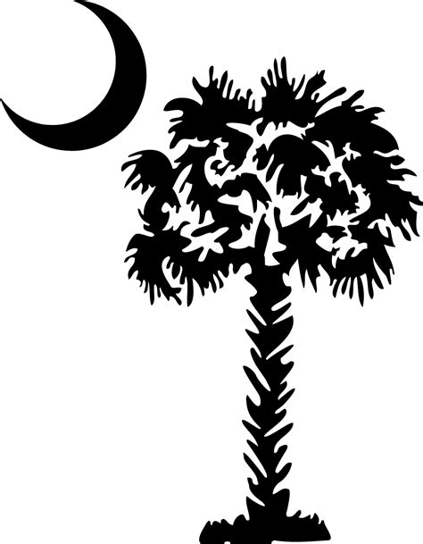 Palmetto Sabal Palm Flag Of South Carolina Clip Art Carolina Cliparts