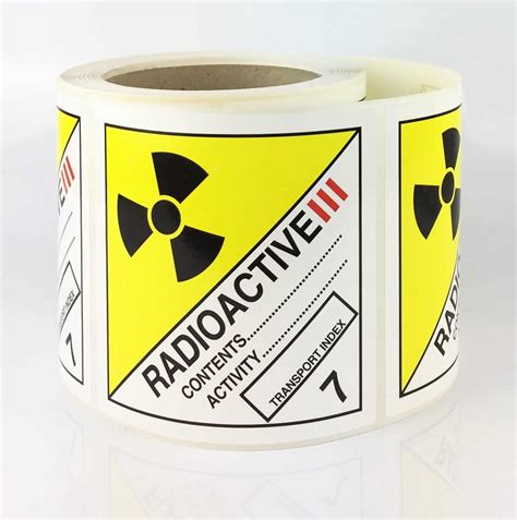 Class 7 Labels Radioactive Labels Buy At Stock Xpress