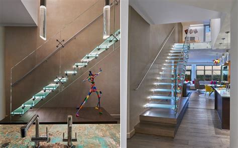 All Glass Stairs With Led Washington Siller Stairs