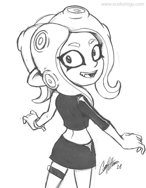 Splatoon Octoling Girl Coloring Pages Porn Sex Picture