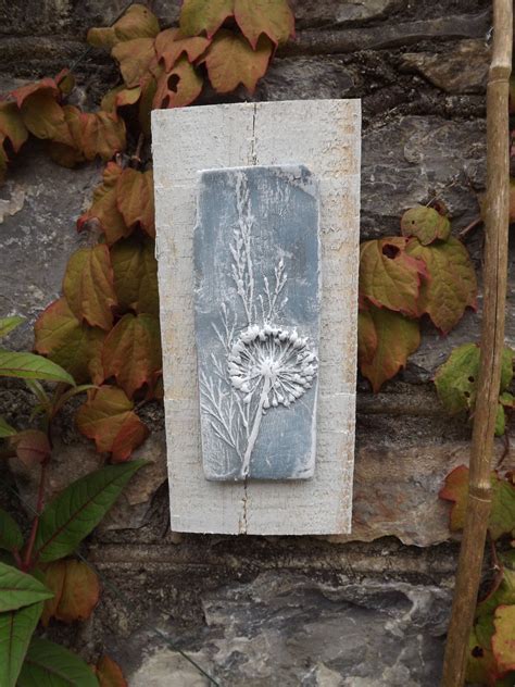 Rustic Clay Wall Hanging Art Plaque Imprint Of An Ivy Seed Etsy UK