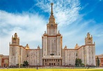 Lomonosov State University building in Moscow, Russia – Stock Editorial ...