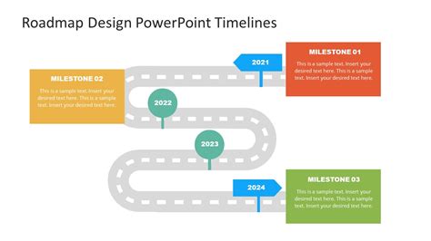Free Roadmap Powerpoint Curve Template Slidemodel
