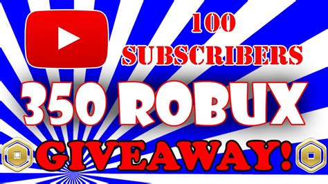 Ended 350 Robux Giveaway Thanks For 100 Subscribers Special Youtube