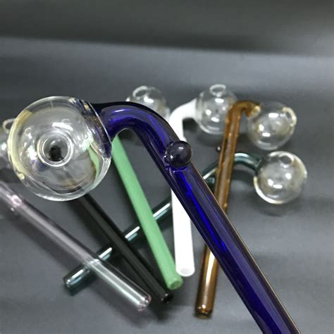 2020 Newest Design Glass Pipe 14cm Mini Glass Pyrex Oil Burner Pipes Hand Pipe Colorful Smoking