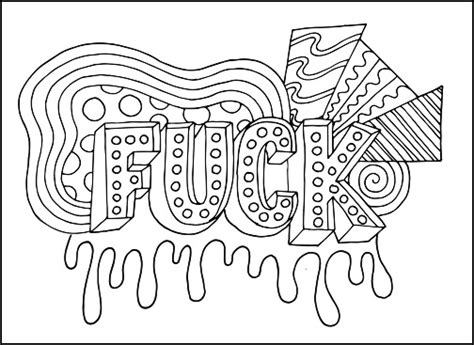 Adult Swear Word Coloring Pages Adult Coloring Book With Swear