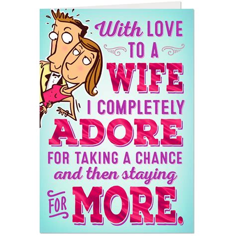 Funny Birthday Card Wife Girlfriend Husband Valentines Anniversary Love
