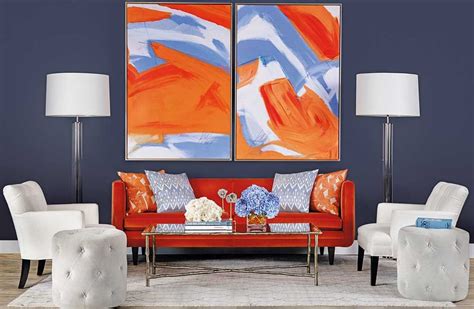 orange and blue room decorative canopy