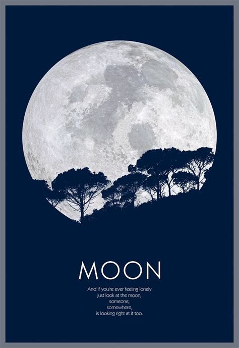 Moon Poster Full Moon Wall Art Moon Print Nature Poster Etsy Moon