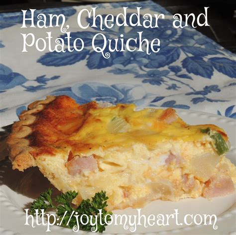 Ham Cheddar And Potato Quiche Joy To My Heart
