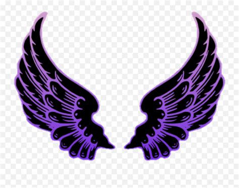 White Angel Wing Clipart Neon Wings Png Picsartangel Wing Logo