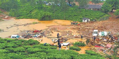 Mathrubhumi news received the visuals from the epicenter of puthumala landslide. Kerala floods: A village stood in Wayanad once before ...